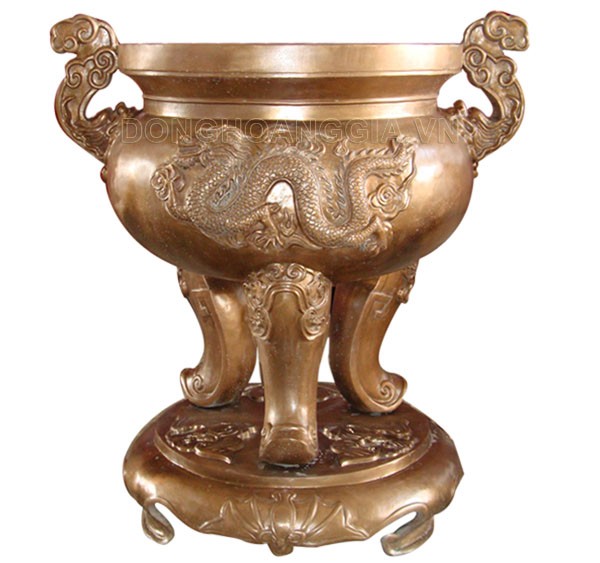 lư đồng rồng nổi