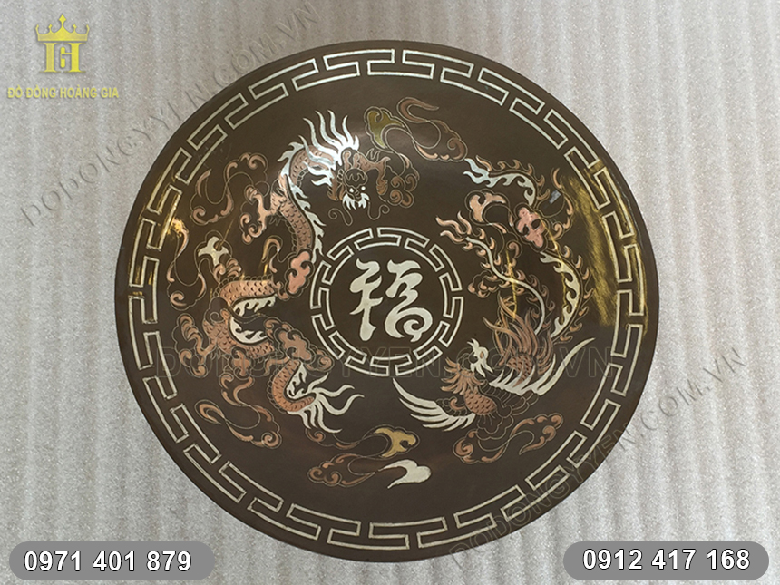đĩa hoa quả rồng phượng