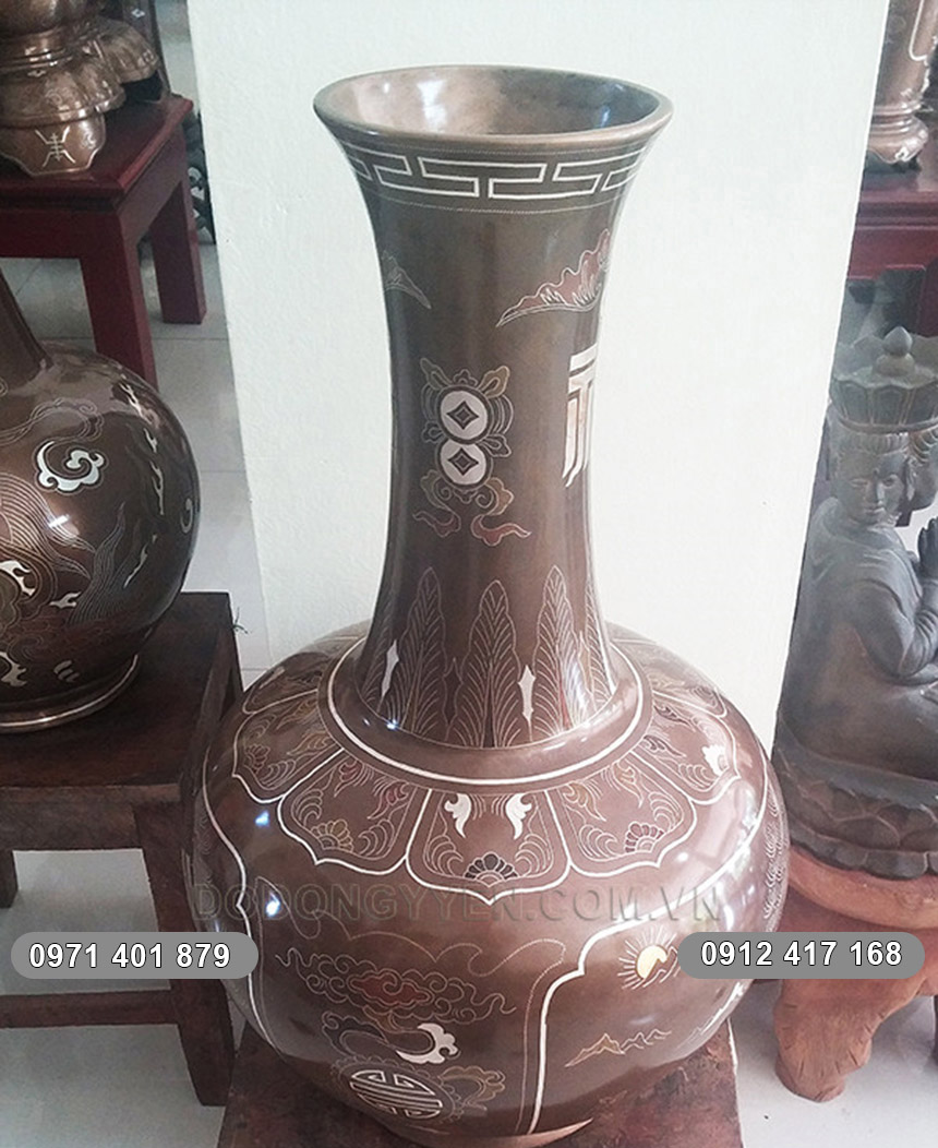 lọ hoa khảm ngũ sắc