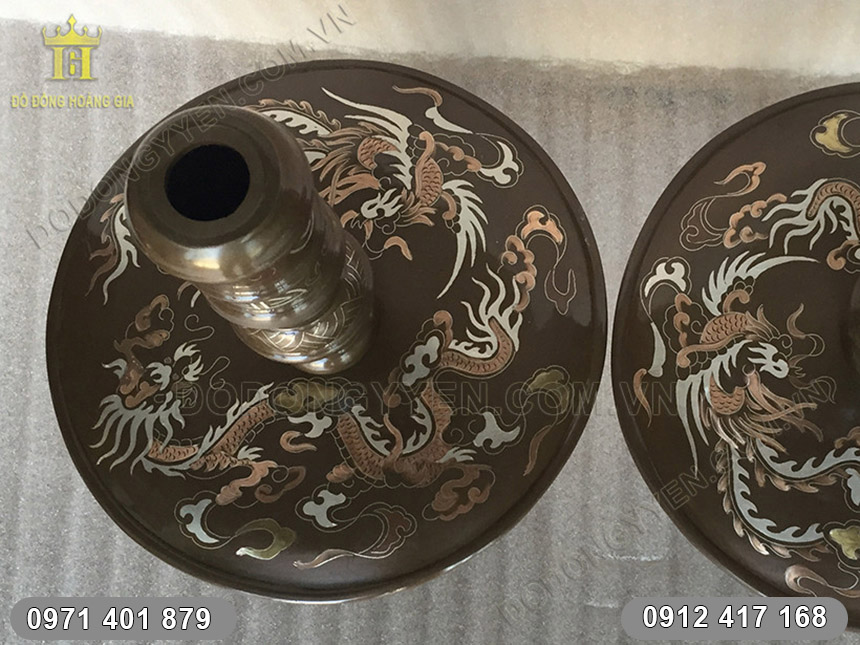 nến đồng rồng phượng