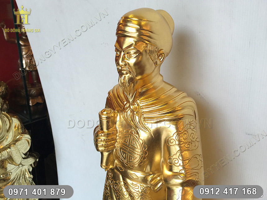 Tượng Trần Hưng Đạo Dát Vàng 9999 Tượng Trần Hưng Đạo Dát Vàng 9999