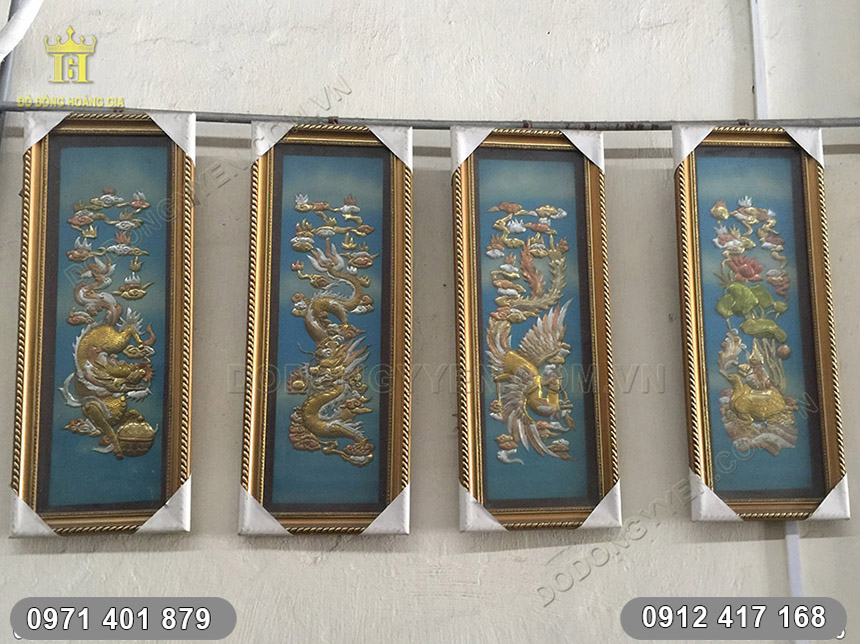 tranh đồng tứ linh tranh đồng tứ linh