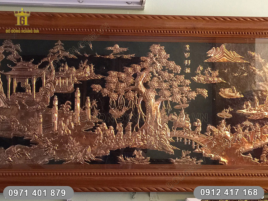 tranh vinh quy b&aacute;i tổ đồng đỏ