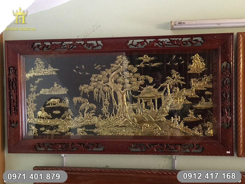 tranh đồng qu&ecirc; loại tốt