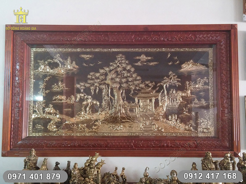 tranh đồng qu&ecirc;
