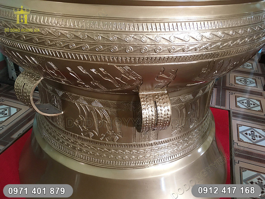 Trống Đồng Đ&ocirc;ng Sơn Đ&uacute;c đường k&iacute;nh 81cm