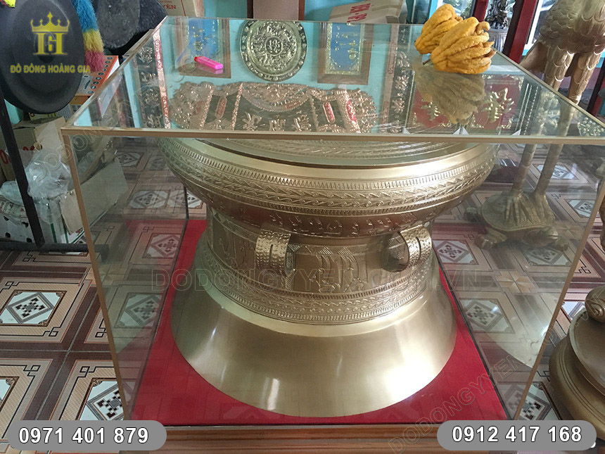 Trống Đồng Đ&ocirc;ng Sơn Đ&uacute;c đường k&iacute;nh 81cm
