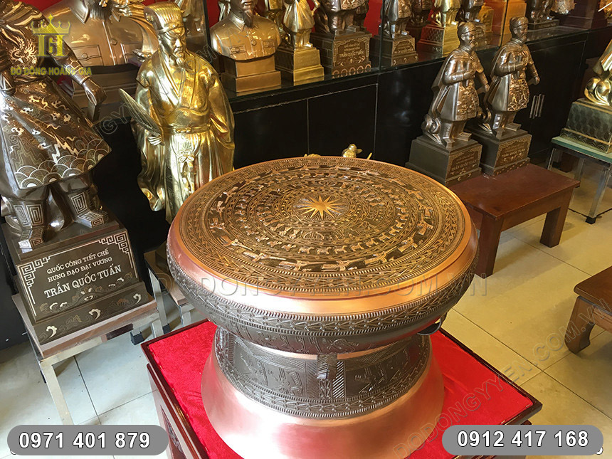 Trống Đồng Đ&uacute;c đường k&iacute;nh 50cm