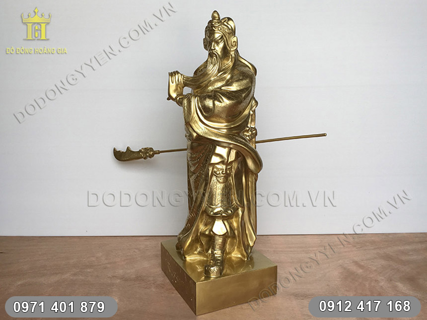 tượng quan v&acirc;n trường bằng đồng 3