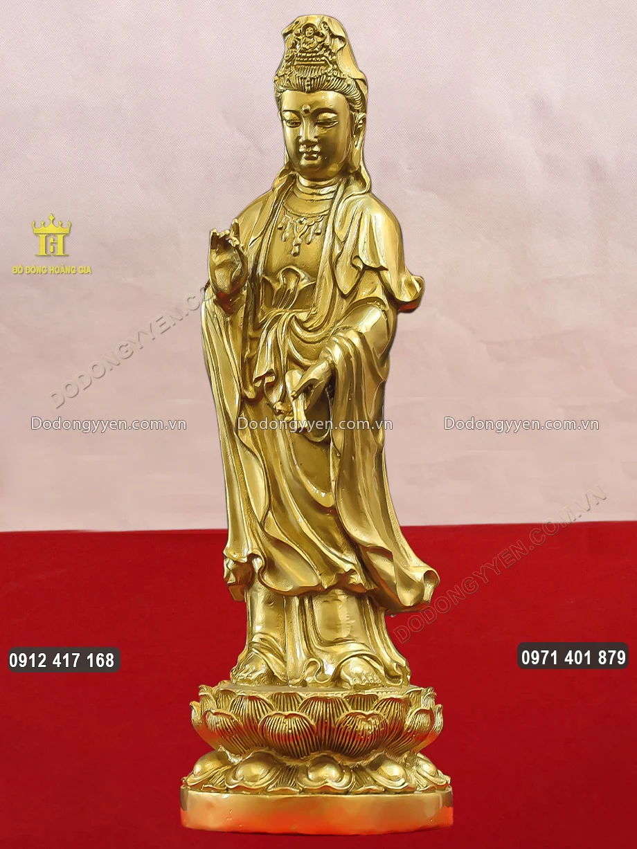 Tượng Đức Phật Quan Thế &Acirc;m Bồ T&aacute;t Cao 81Cm