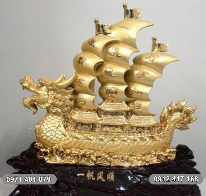 thuyền buồm phong phủy bằng đồng thuyền buồm bằng đồng